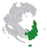 Map showing the Aeton Empire in Minstos
